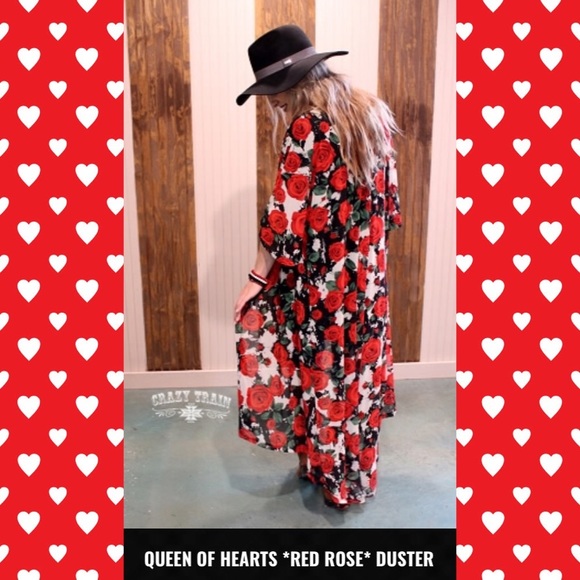 ⏳Last Two!! Queen of Hearts Red Rose Duster - Picture 6 of 6